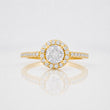 Anillo Halo 1.95g / T4 3/4 Oro Amarillo 18K