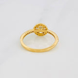 Anillo Halo 1.95g / T4 3/4 Oro Amarillo 18K