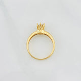 Anillo Solitario Churumbela 2.7g / T6 1/4 Oro Amarillo 18K