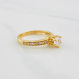 Anillo Solitario Churumbela 2.8g / T6 1/2 Oro Amarillo 18K