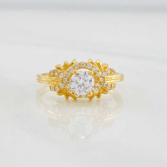 Anillo Flor Imperial 2.35g / T5 1/2 Oro Amarillo 18K