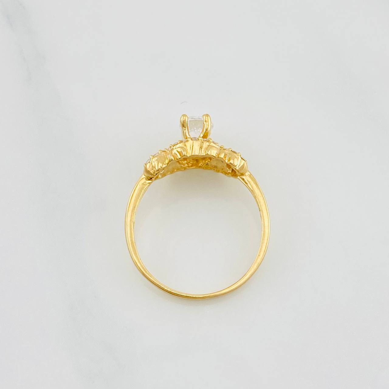 Anillo Flor Imperial 2.35g / T5 1/2 Oro Amarillo 18K
