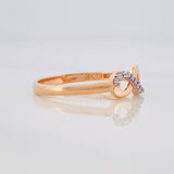 Anillo Infinito 1.6g / T5 1/4 Dos Oros Blanco Rosa 18K