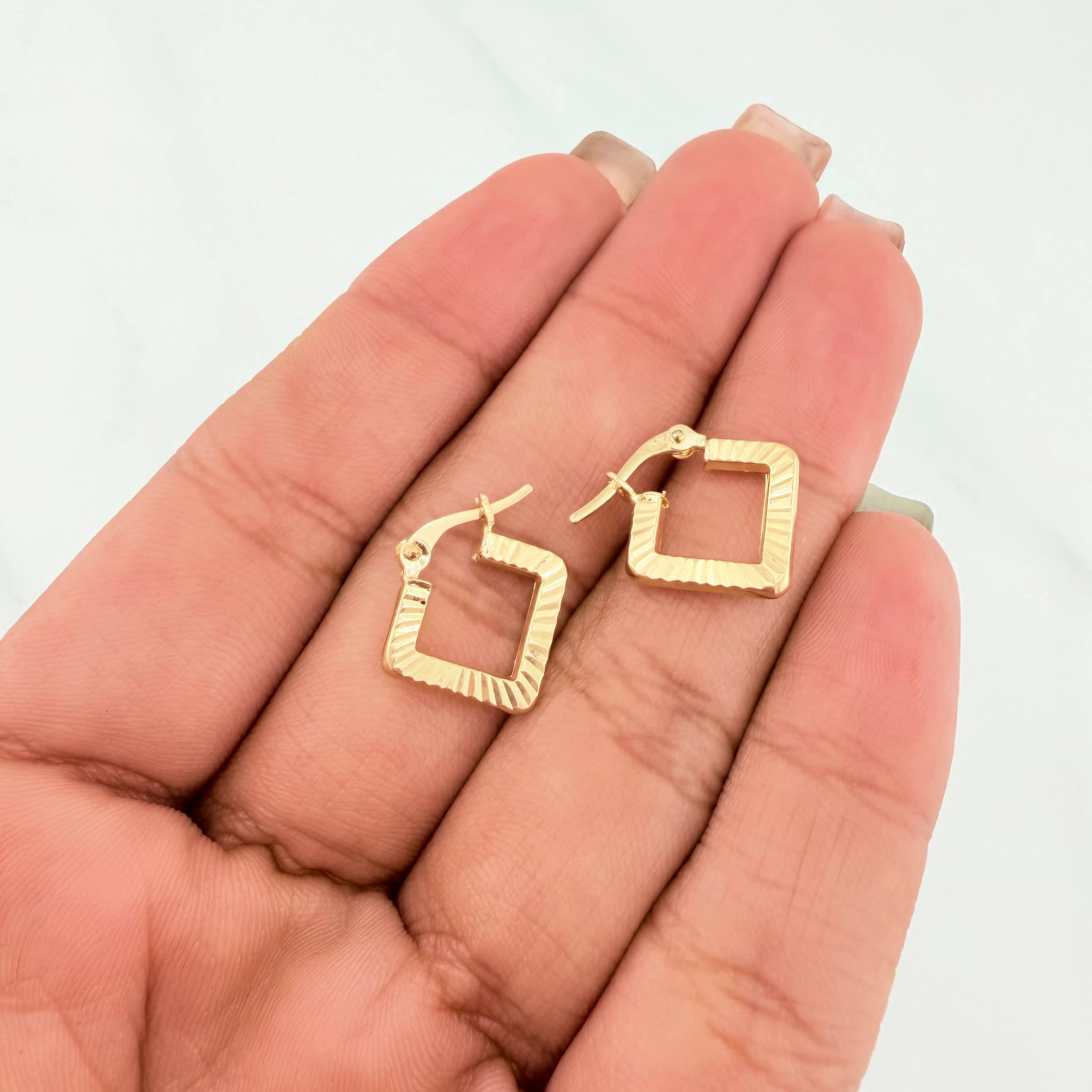 Candongas Rombo 1.3 g / 1.3 cm Oro Amarillo 18K
