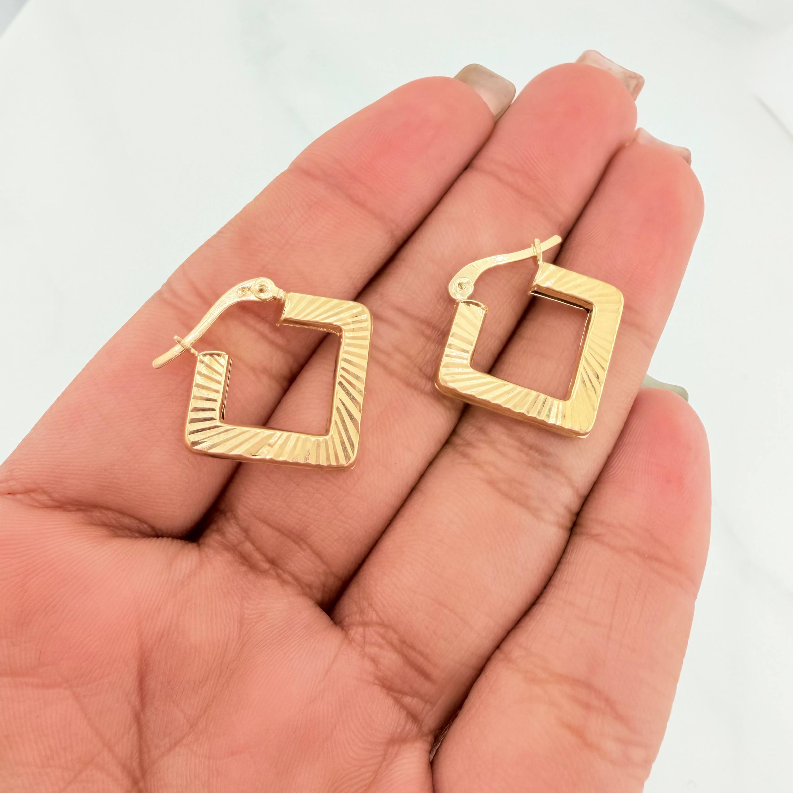 Candongas Rombo 2.2 g / 2 cm Oro Amarillo 18K