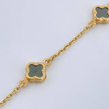 Pulso Trebol Aro Seguido 3.25gr / 18.8cm / 1mm Oro Amarillo +4 18K +