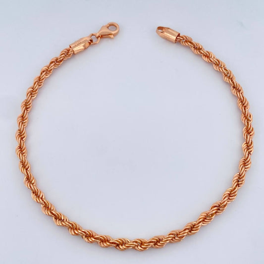 Pulso Lazo 3gr / 19cm / 3mm Oro Rosa +3 18K %
