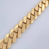 Pulso Cubano 19.25gr / 20cm / 8mm Oro Amarillo 18K +