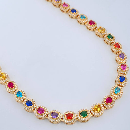 Cadena Tennis 52.6gr / 49cm / 6mm Oro Amarillo 18K +