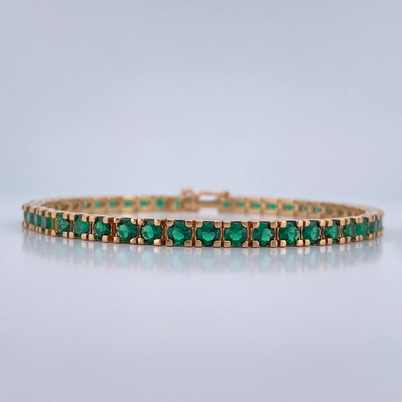 Pulso Tennis 17.3gr / 19.5cm / 4mm Oro Amarillo 18K %