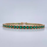 Pulso Tennis 17.3gr / 19.5cm / 4mm Oro Amarillo 18K %