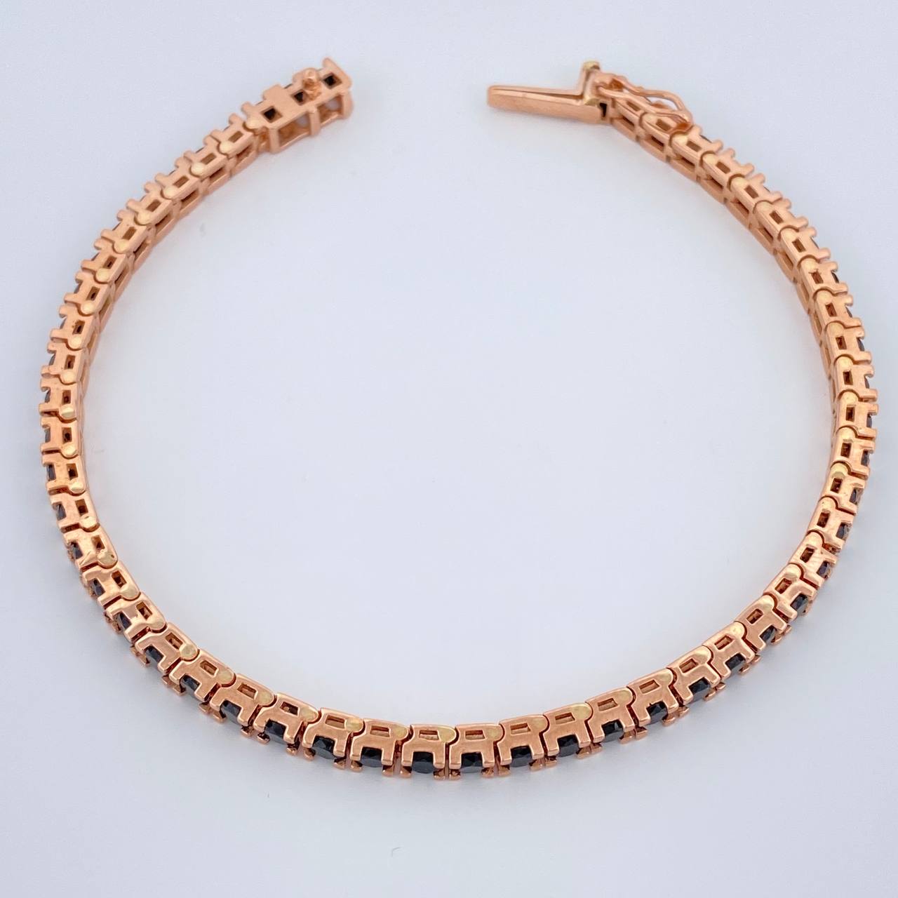 Pulso Tennis 13.45gr / 17.9cm / 3mm Oro Rosa 18K %