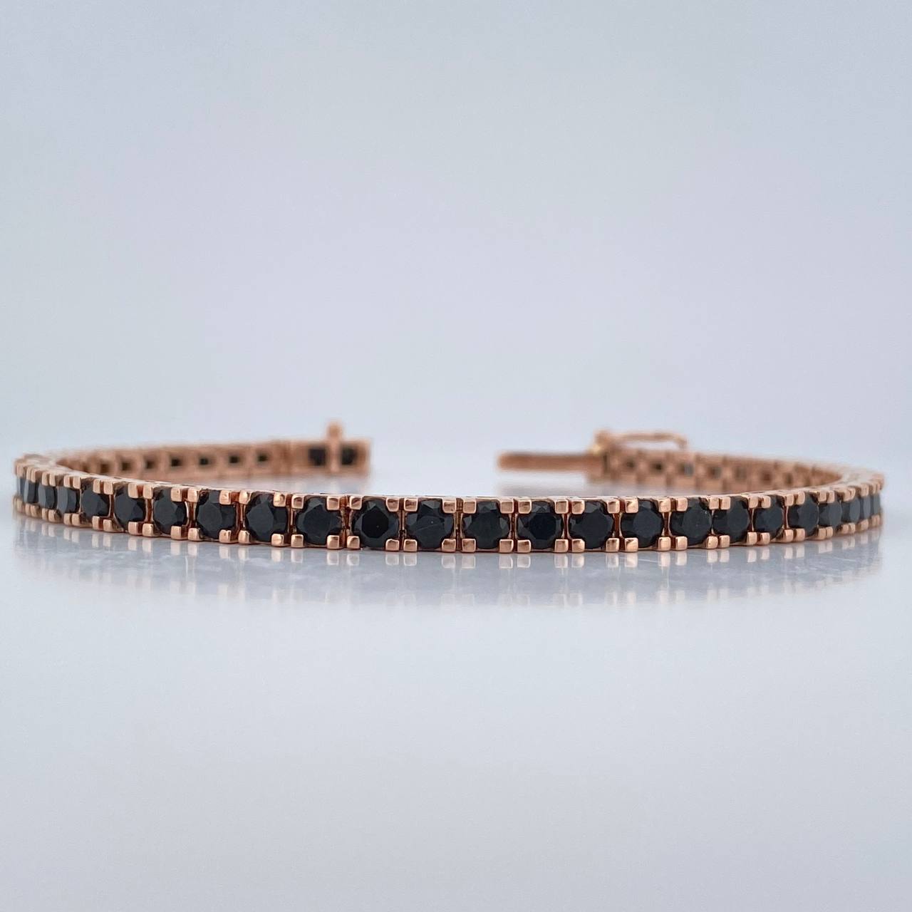 Pulso Tennis 13.45gr / 17.9cm / 3mm Oro Rosa 18K %