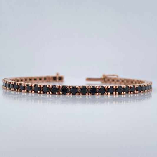 Pulso Tennis 13.45gr / 17.9cm / 3mm Oro Rosa 18K %