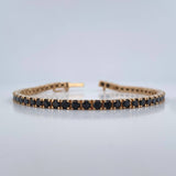 Pulso Tennis 13gr / 18.2cm / 3mm Oro Amarillo 18K +