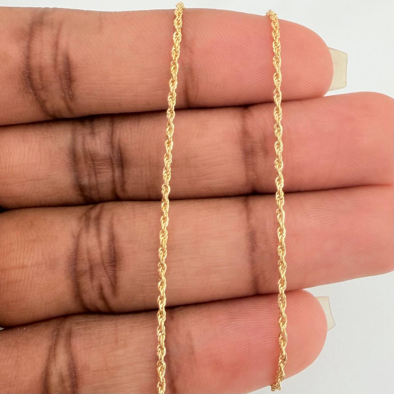 Set Cadena y Dije Lazo + Corazon 1.1gr / 40cm / 1.24mm Oro Amarillo 18K (Oferta) &