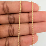 Set Cadena y Dije Lazo + Corazon 1.1gr / 40cm / 1.24mm Oro Amarillo 18K (Oferta) &
