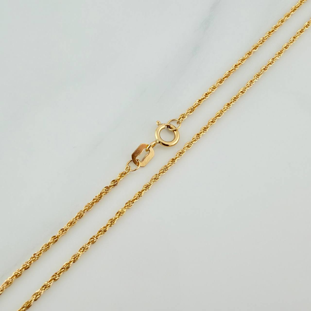 Set Cadena y Dije Lazo + Estrella 1.35gr / 40cm / 1.39mm Oro Amarillo 18K (Oferta) &