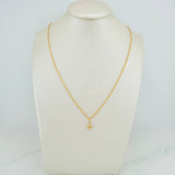 Set Cadena y Dije Lazo + Corazon 1.1gr / 40cm / 1.24mm Oro Amarillo 18K (Oferta) &