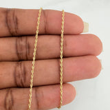 Set Cadena y Dije Lazo + Estrella 1.35gr / 40cm / 1.39mm Oro Amarillo 18K (Oferta) &