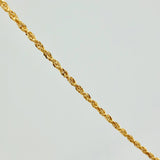 Set Cadena y Dije Lazo + Estrella David 1.05gr / 39.9cm / 1.09mm Oro Amarillo 18K (Oferta) &