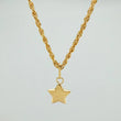 Set Cadena y Dije Lazo + Estrella 1.35gr / 40cm / 1.39mm Oro Amarillo 18K (Oferta) &