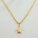 Set Cadena y Dije Lazo + Estrella 1.35gr / 40cm / 1.39mm Oro Amarillo 18K (Oferta) &