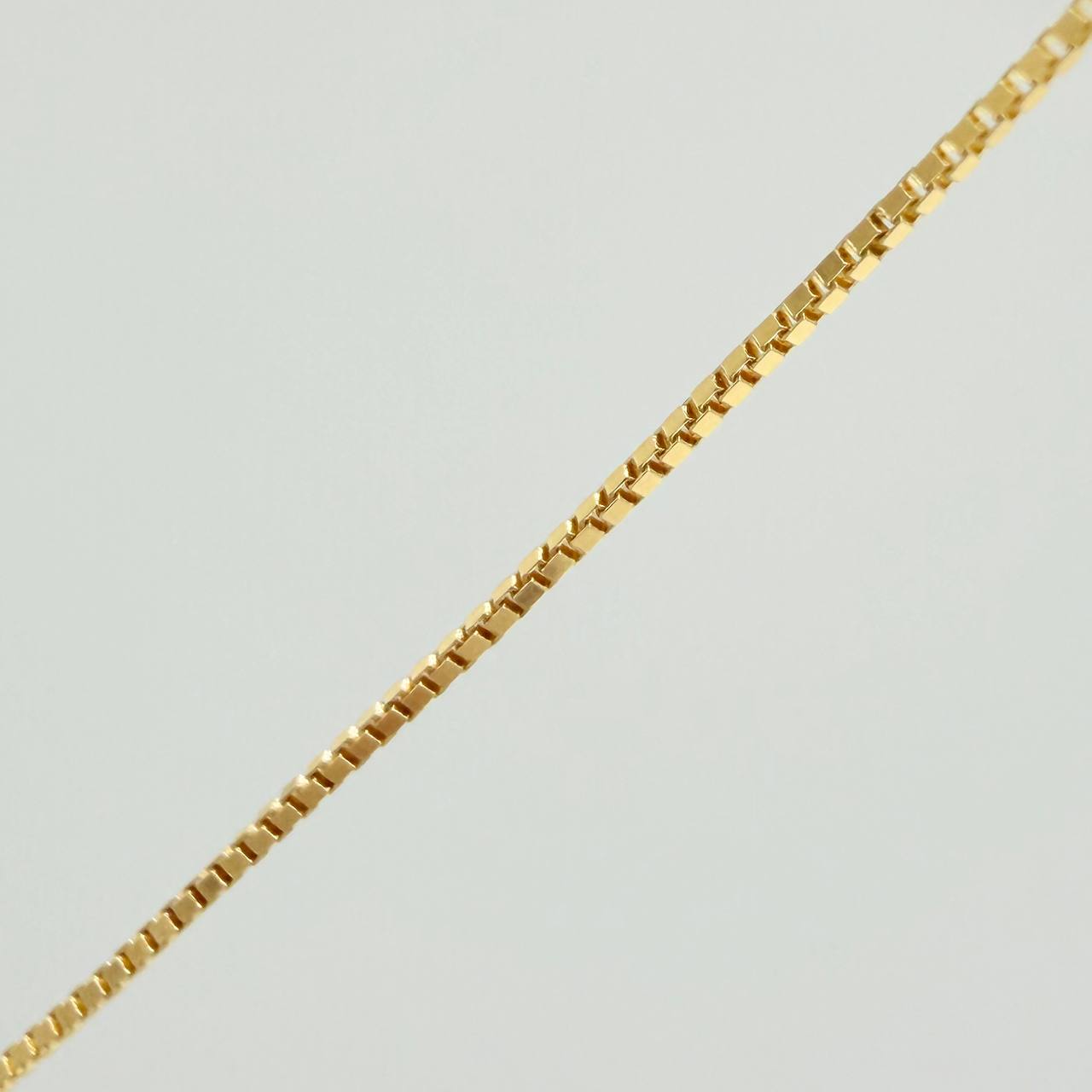 Set Cadena y Dije Veneciana + Estrella David 1.2gr / 40.3cm / 0.49mm Oro Amarillo 18K (Oferta) &