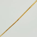 Set Cadena y Dije Veneciana + Estrella David 1.2gr / 40.3cm / 0.49mm Oro Amarillo 18K (Oferta) &