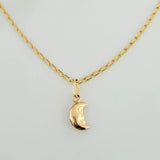 Set Cadena y Dije Espiga + Luna 2gr / 45.2cm / 1.21mm Oro Amarillo 18K (Oferta) &