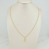 Set Cadena y Dije Espiga + Luna 2gr / 45.2cm / 1.21mm Oro Amarillo 18K (Oferta) &