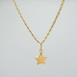 Set Cadena y Dije Espiga + Estrella  2gr / 45.5cm / 1.21mm Oro Amarillo 18K (Oferta) &