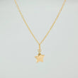 Set Cadena y Dije Aro Seguido + Estrella 1.6gr / 45.4cm / 1mm Oro Amarillo 18K (Oferta) &
