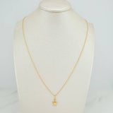 Set Cadena y Dije Aro Seguido + Estrella 1.6gr / 45.4cm / 1mm Oro Amarillo 18K (Oferta) &