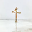 Dije Cruz Cristo 5.8gr / 4.8cm / Malla Tres Oros