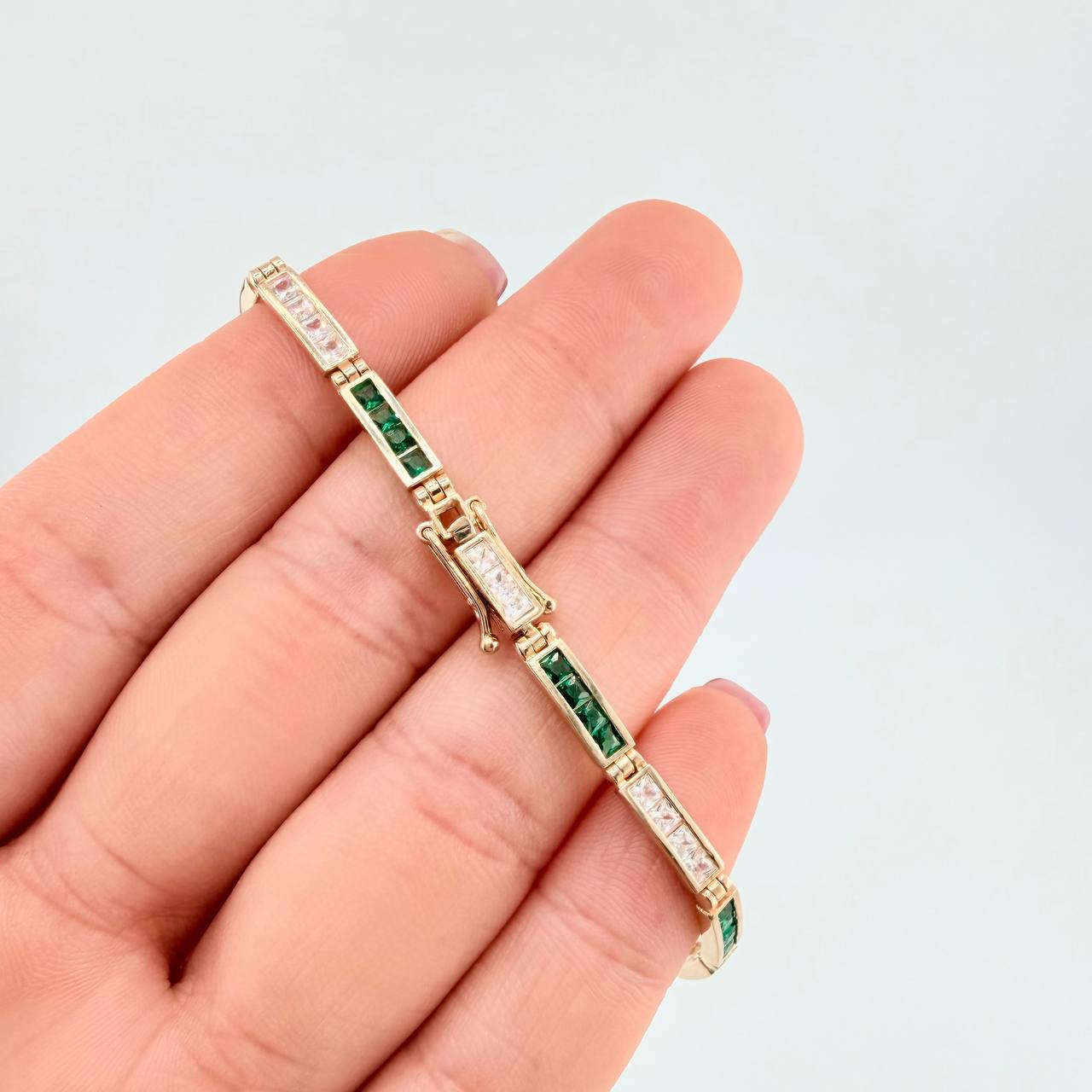 Pulso Eslabones Tupidos 10.8g / 19.5cm / 3.3mm Oro Amarillo 18K