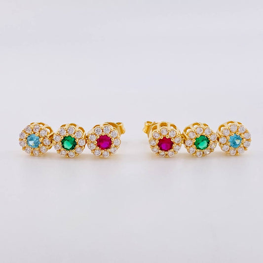 Topos Halo Tupido 3.5g / 17.5mm Oro Amarillo 18K