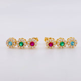 Topos Halo Tupido 3.5g / 17.5mm Oro Amarillo 18K