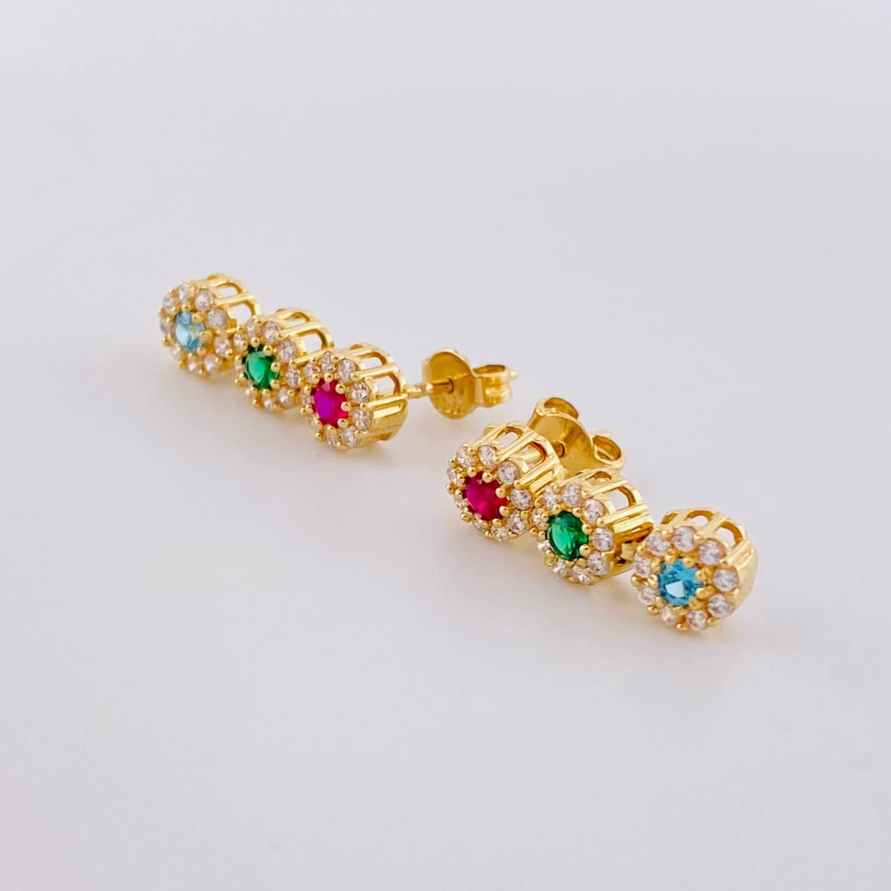 Topos Halo Tupido 3.5g / 17.5mm Oro Amarillo 18K
