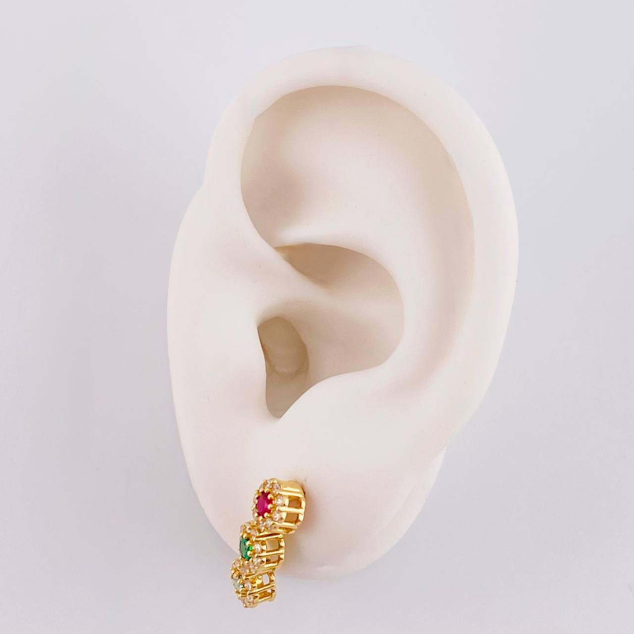 Topos Halo Tupido 3.5g / 17.5mm Oro Amarillo 18K