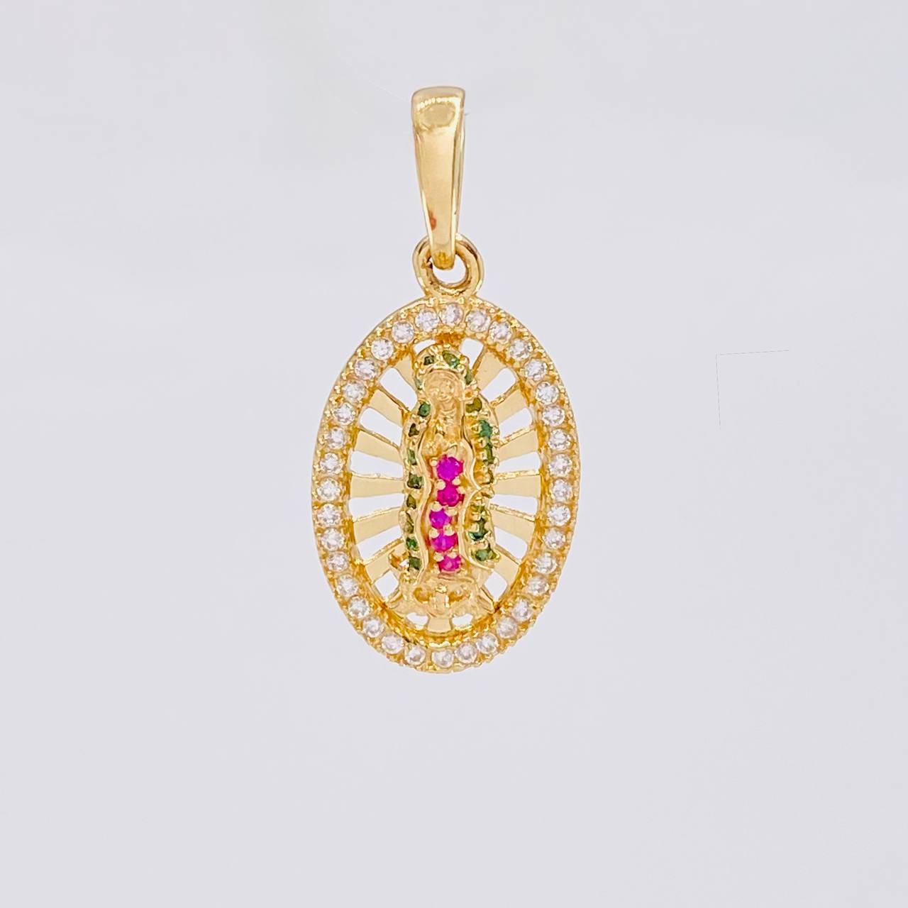 Dije Destellos Virgen Guadalupe 2.3g / 2.5cm Oro Amarillo 18K