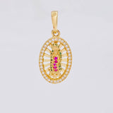 Dije Destellos Virgen Guadalupe 2.3g / 2.5cm Oro Amarillo 18K