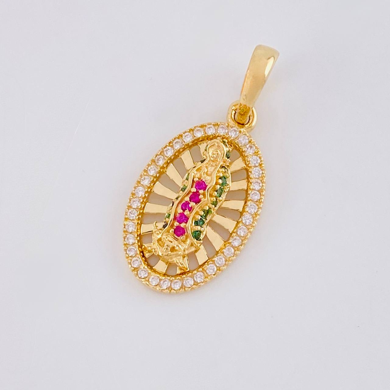 Dije Destellos Virgen Guadalupe 2.3g / 2.5cm Oro Amarillo 18K