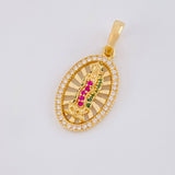 Dije Destellos Virgen Guadalupe 2.3g / 2.5cm Oro Amarillo 18K