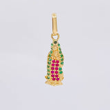 Dije Virgen Guadalupe 1.2g / 2.4cm Oro Amarillo 18K