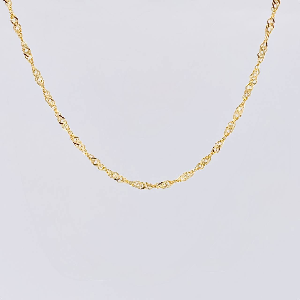 Cadena Singapur 1.6g / 49.7cm / 1.8mm Oro Amarillo 18K