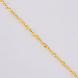 Cadena Singapur 1.6g / 50cm / 1.8mm Oro Amarillo 18K