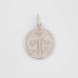 Dije San Benito 2.45g / 2.8cm Oro Blanco 18K