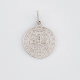 Dije San Benito 2.45g / 2.8cm Oro Blanco 18K