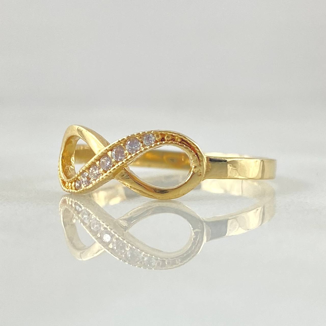 Anillo Infinito Parcial 1.6gr / T6 1/2 / Oro 18K